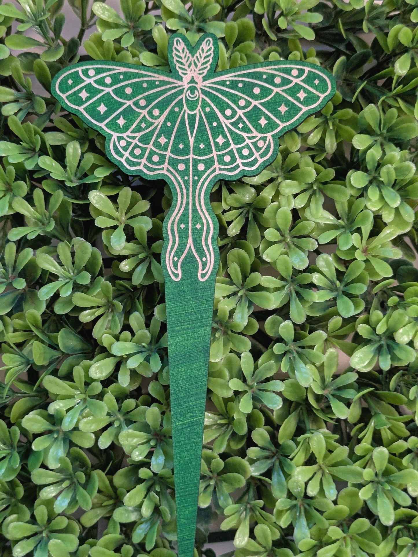 Whimsical Wooden Plant Stakes - Set of 3