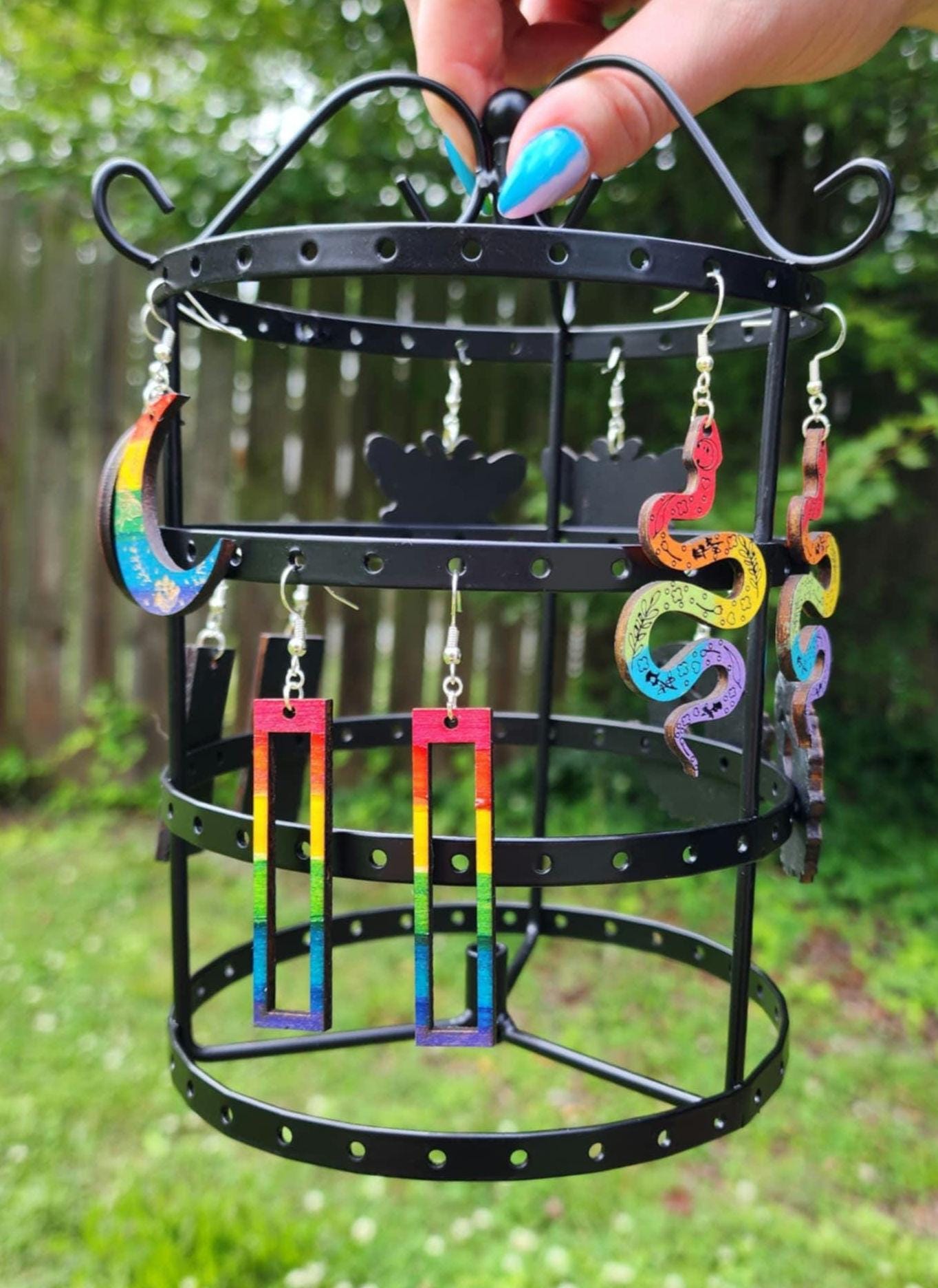 Pride Collection - Rectangle Rainbow Earrings