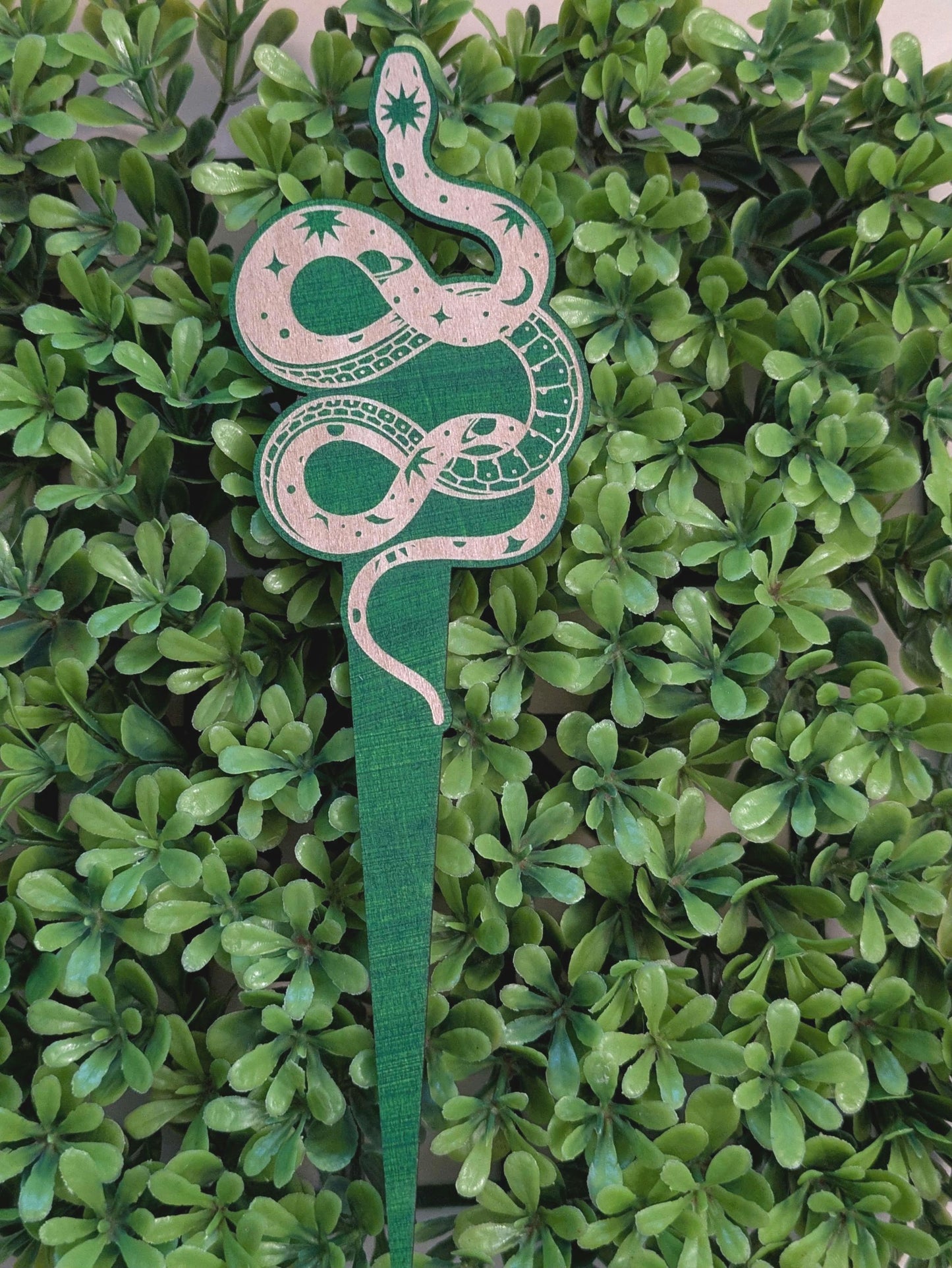 Whimsical Wooden Plant Stakes - Set of 3